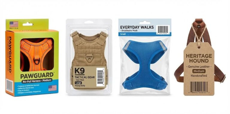 custom dog harness packaging
