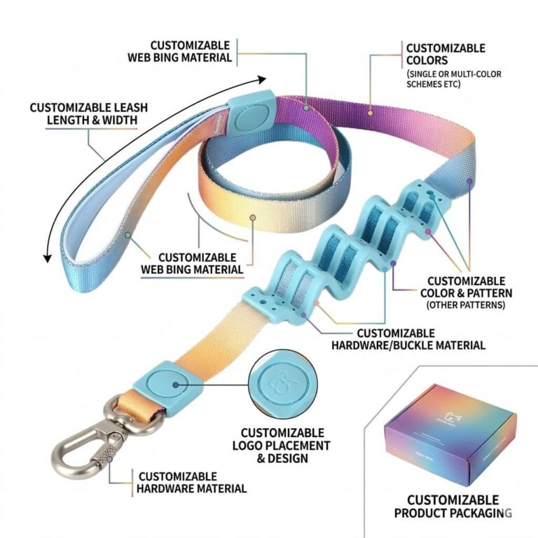 high quality custom dog leash