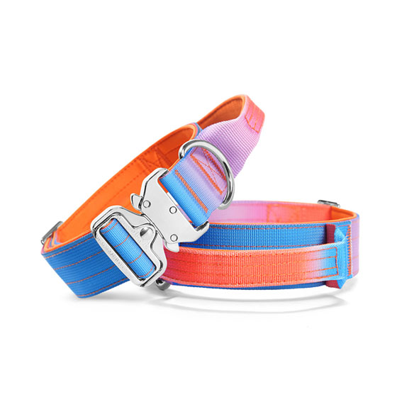 Gradient Color Tactical Dog Collar