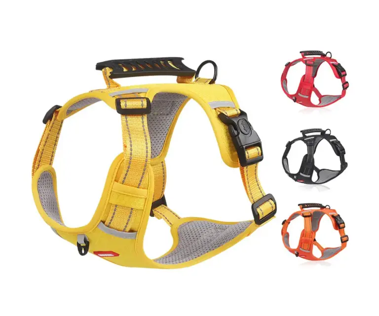 No-pull reflective dog harness