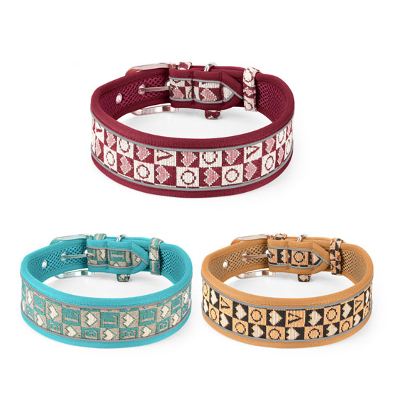 Vintage Style Breathable Dog Collar